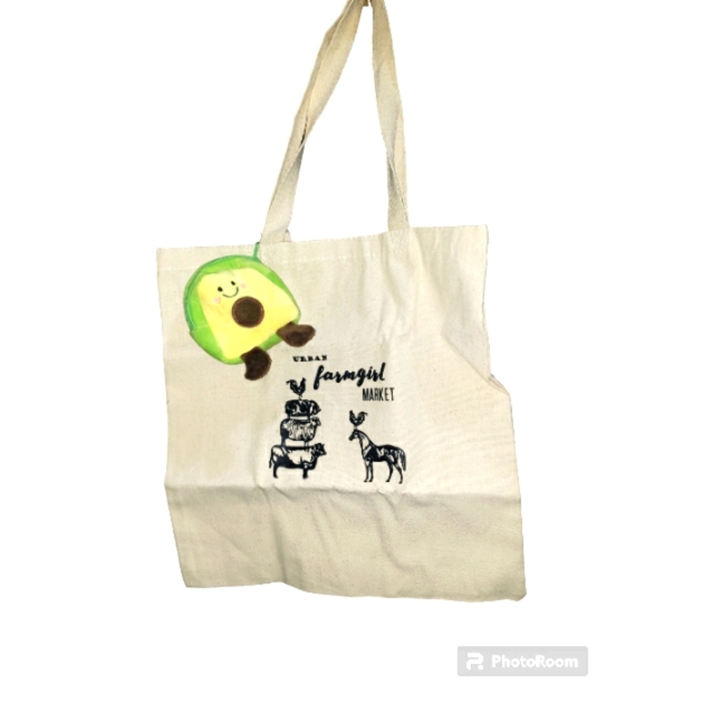 FARMERS MARKET TOTE WITH BONUS COIN PURSE NWOT